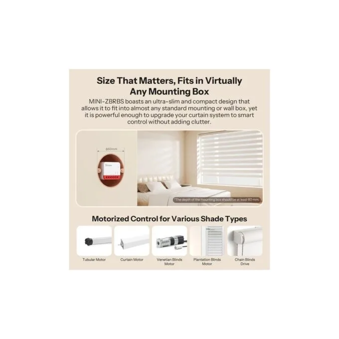 Sonoff Zigbee - MINI-RBS - For Roller Shutter — image 3