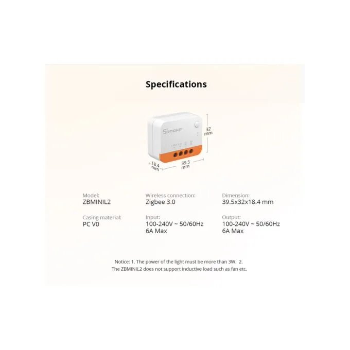 SONOFF Zigbee Smart Switch - ZBMINIL2 - Zigbee Smart Switch — image 13