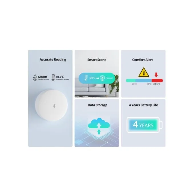 SONOFF Zigbee Smart Temperature Humidity Sensor - SNZB-02P - Zigbee Smart Temperature Humidity Sensor — image 3