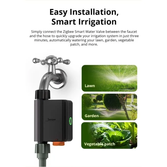 Sonoff ZigBee Smart Water Valve - SWV-BSP - irrigation System — image 4