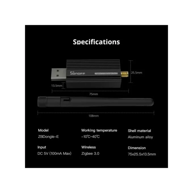 Sonoff ZigBee USB Dongle - ZBDongle-E - ZigBee USB Dongle — image 8