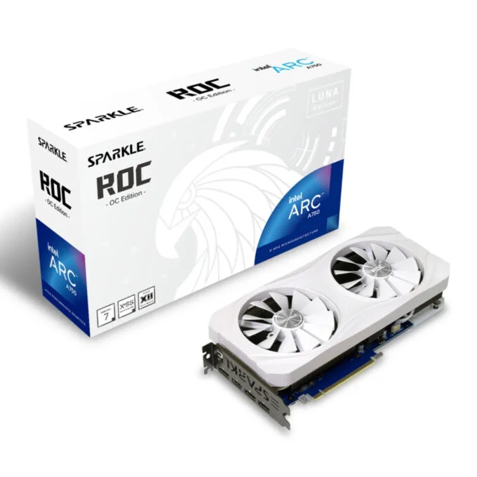 SPARKLE ROC Luna OC Intel Arc A750 - 8GB GDDR6, 2200 MHz, White, 2.5-slot — image 7