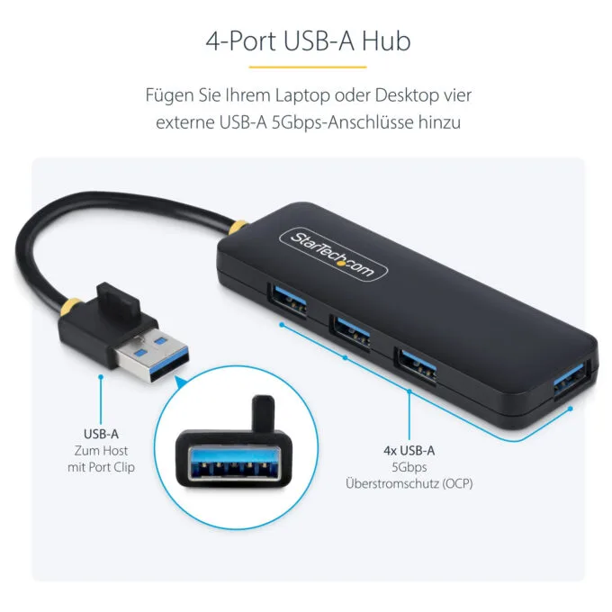StarTech 4-PORT USB-A HUB 5GBPS PORTABLE — image 14