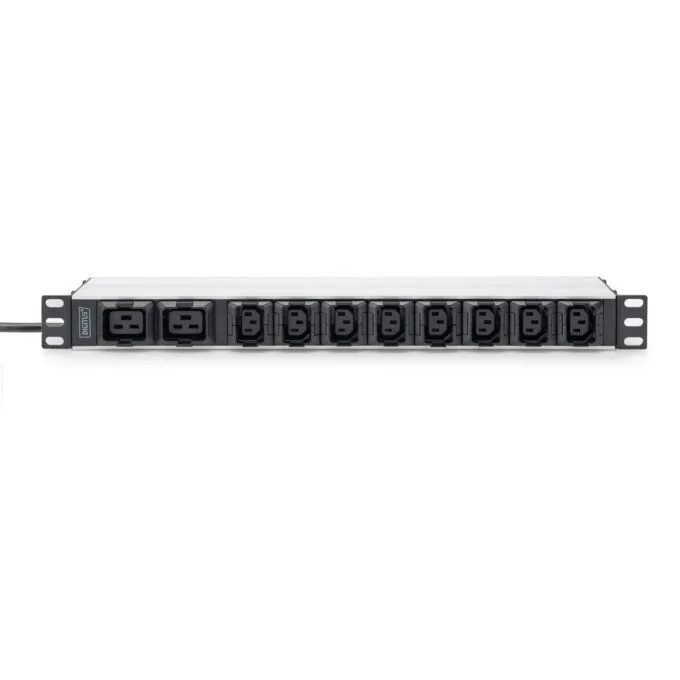 Steckdosenleiste Aluminium PDU 1U - DIGITUS - 16A 230VAC 50-60Hz, 8x C13, 2x C19, 2 m cable — image 5