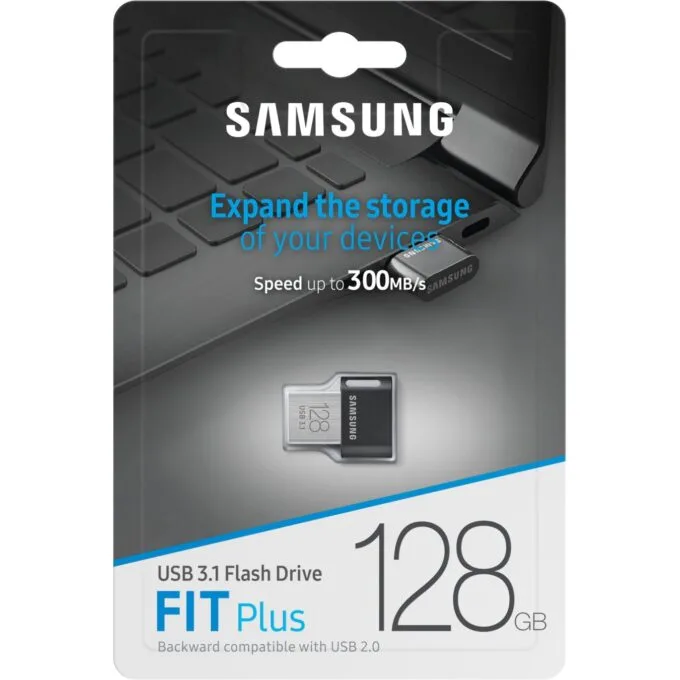 STICK 128GB USB 3.1 Samsung FIT Plus - MUF-128AB - Black, 128GB, USB-A — image 7