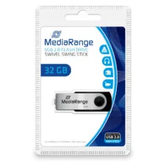 STICK 32GB MEDIARANGE MR911 Schwarz - Silber