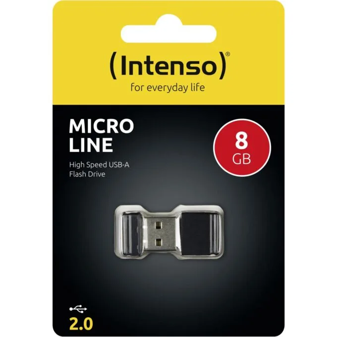 STICK 8GB USB 2.0 Intenso - 3500460 - Black, 8GB, USB 2.0 — image 8