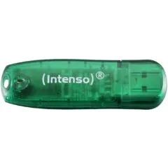 STICK 8GB USB 2.0 Intenso - 3502460 - Rainbow Line Green