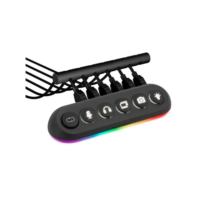 Streamplify HUB DECK 5 - 5-Port USB 3.0 Hub w/ RGB, Power Buttons, 12V — image 3