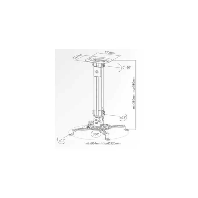 Superior Projector Mount - SUPSTV013 - 54-320mm — image 3