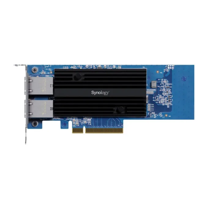 Synology E10G30-T2 - Dual-Port 10GbE PCIe 3.0 Network Card - 2x RJ45, Internal, Blue — image 1