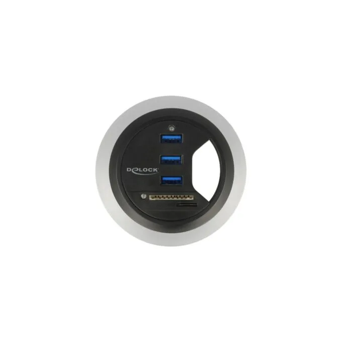 Table hub - 3 port USB 3.0, card reader — image 2