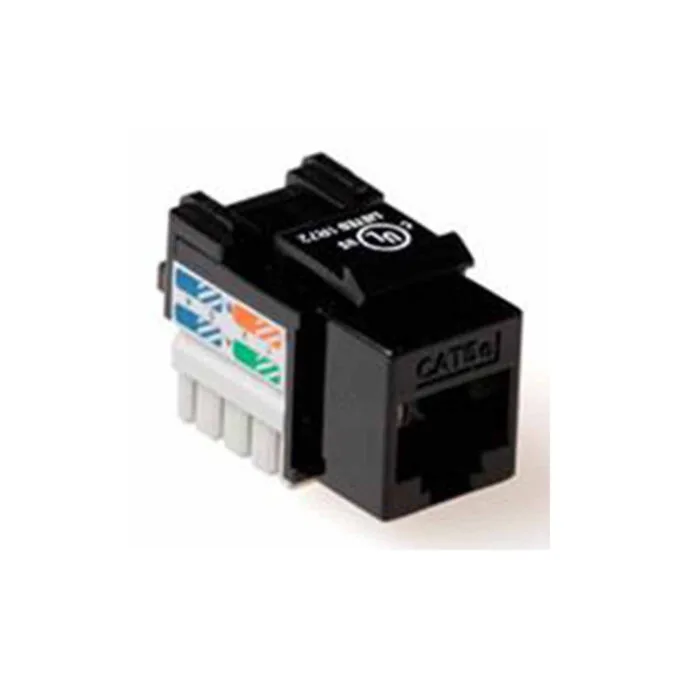 TD6014 KEYSTONE JACK CAT6 UNSHIELDED BLACK ACT — image 1