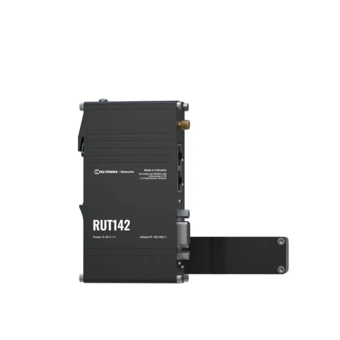 Teltonika RUT142 - Industrial RS232 Router, 2x Ethernet, Wi-Fi 4 (2.4 GHz), DIN-rail, RutOS — image 1