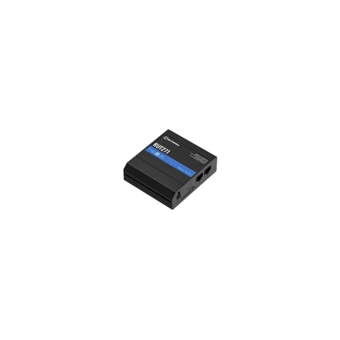 Teltonika RUT271Redcap 5G-Router - RUT271 - Black, Aluminium/Plastic enclosure, DIN-rail/Wall mounting — image 2