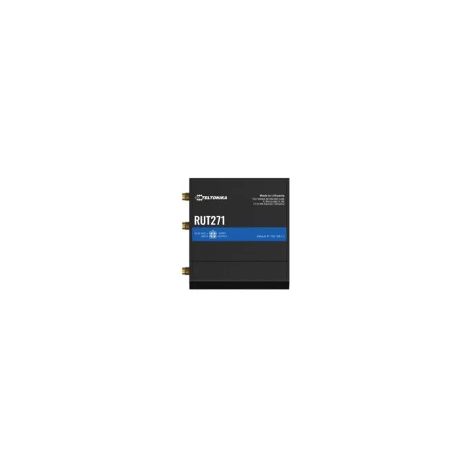 Teltonika RUT271Redcap 5G-Router - RUT271 - Black, Aluminium/Plastic enclosure, DIN-rail/Wall mounting — image 1