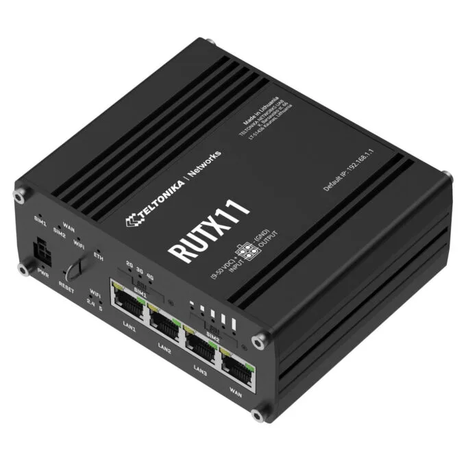 Teltonika RUTX11 - Dual-band Wi-Fi 5 Router (Grey), 256MB RAM, ARM Cortex-A7 717MHz, 4x Gigabit LAN — image 2