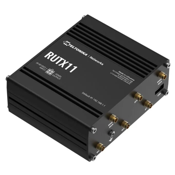 Teltonika RUTX11 - Dual-band Wi-Fi 5 Router (Grey), 256MB RAM, ARM Cortex-A7 717MHz, 4x Gigabit LAN — image 1