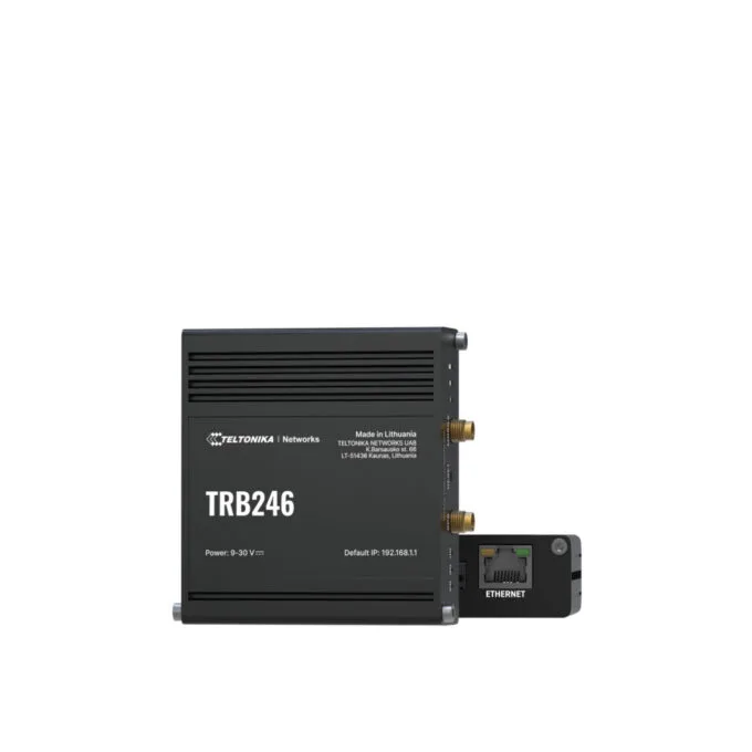 Teltonika TRB246 - Industrial 4G LTE Gateway - Dual SIM, Aluminum Housing, DIN-rail — image 1