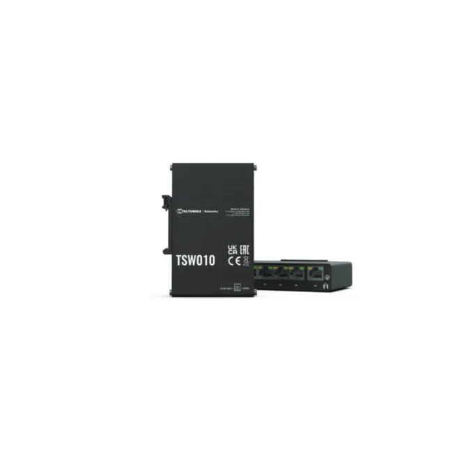 Teltonika TSW010 - 5-Port 10/100 Mbps Fast Ethernet Switch - Compact Desktop, 1 Gbps Switching Capacity — image 1