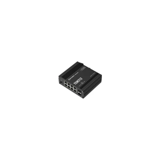 Teltonika TSW212 - 8-Port Gigabit Managed L2 Switch, 2x SFP, Black, 128MB RAM — image 2