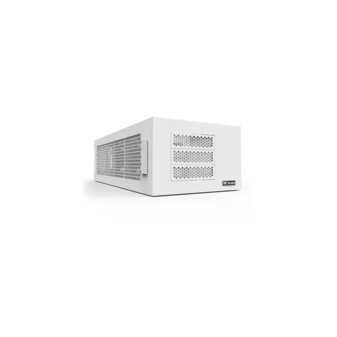 Thermaltake AX100 - Snow White Steel Rack PC Case - 8x3.5" & 8x2.5" Bays, 480mm Radiator, 120/140mm Fans — image 1