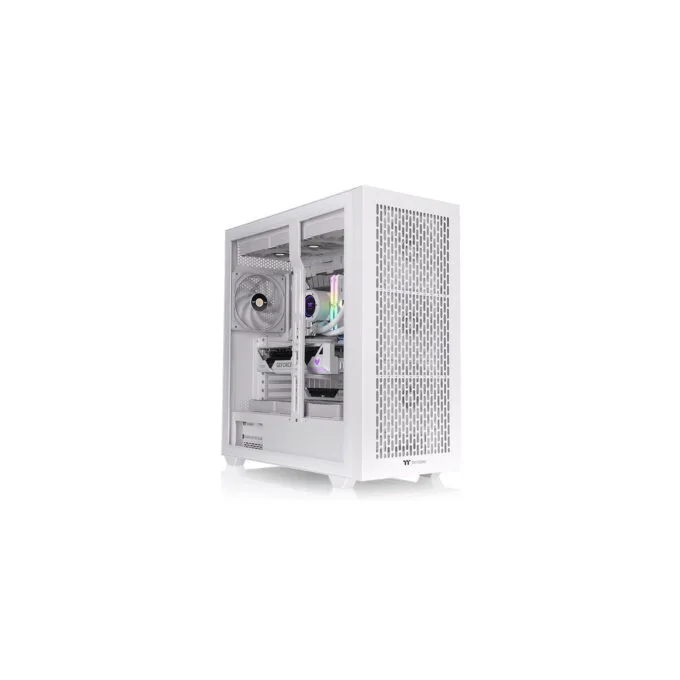 Thermaltake AX500 Full Tower PC Case - Snow White, Tempered Glass, SPCC Steel, E-ATX Compatible — image 1