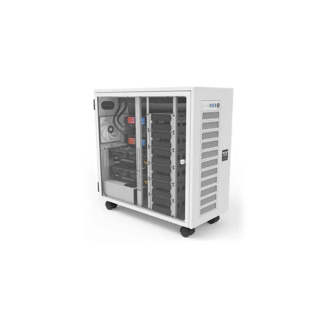 Thermaltake AX700 TG - Full Tower PC Case - Snow White, E-ATX/XL-ATX Support, Tempered Glass — image 2