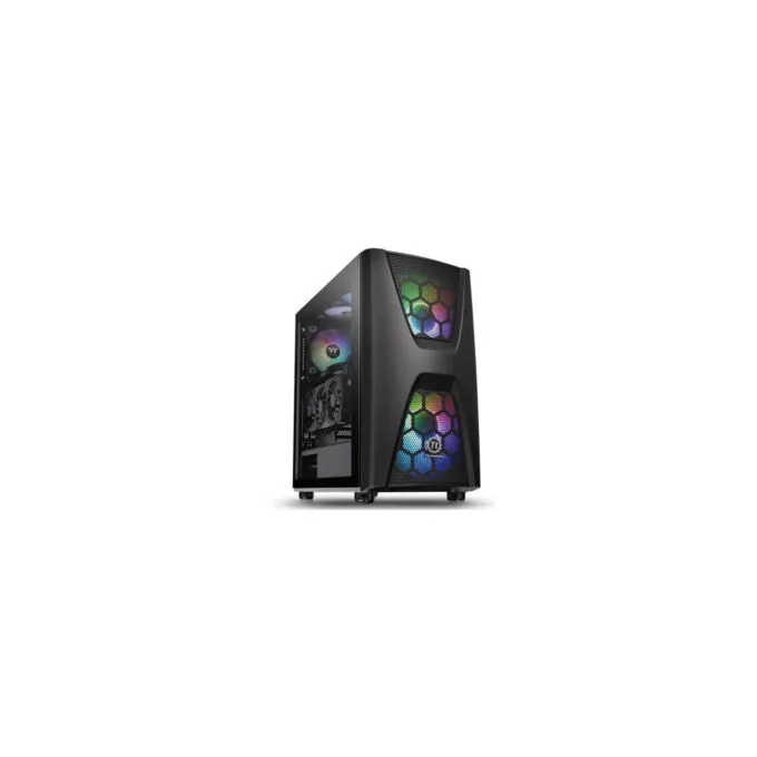 Thermaltake Commander C34 TG - Mid Tower PC Case, Tempered Glass, ARGB, Black — image 1