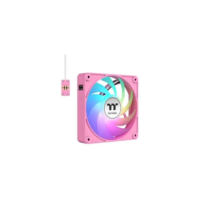 Thermaltake CT120 EX ARGB 120mm PWM Case Fan - 3-Pack, Pink, 5V ARGB, 500-2000 RPM — image 1