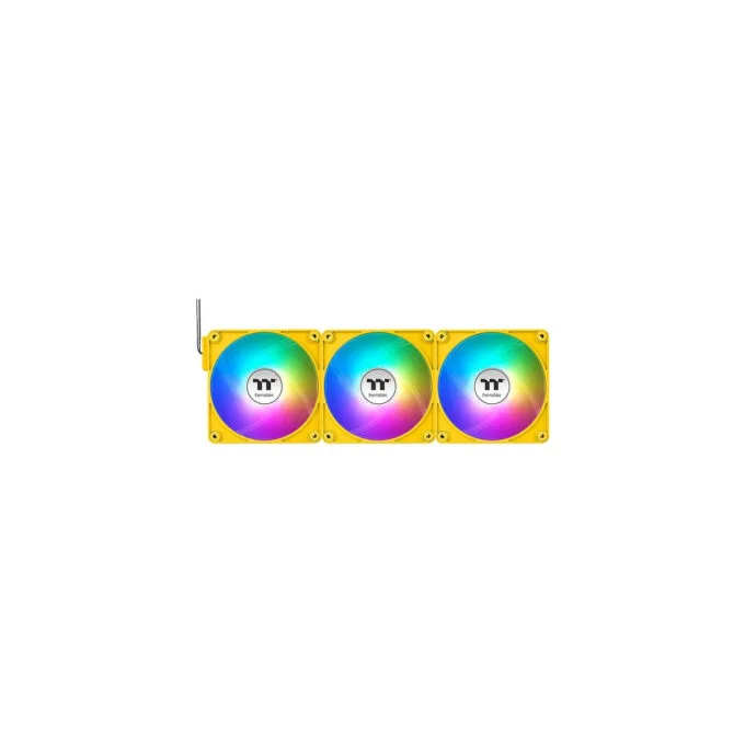 Thermaltake CT120 EX Reverse ARGB Sync 120mm PWM Fan - 3-Pack, Yellow, 500-2000 RPM — image 3