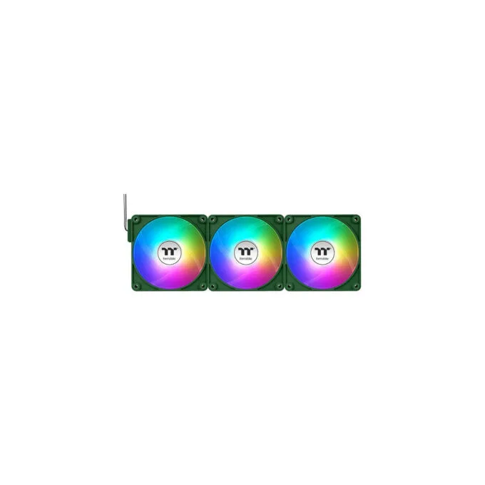 Thermaltake CT120 EX - Reverse ARGB Sync 120mm PWM Fan - Racing Green 3-Pack — image 3