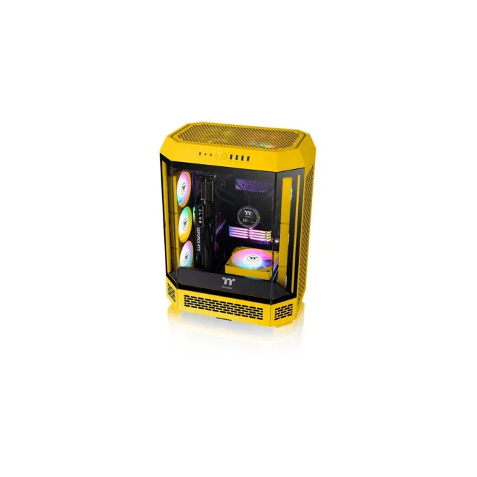 Thermaltake CT140 EX ARGB Sync 140mm Fan 3-Pack - Bumblebee Yellow, 500-1800 RPM, 4-pin PWM, 5V ARGB — image 6