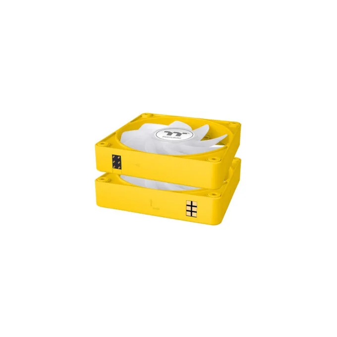 Thermaltake CT140 EX Reverse ARGB Sync Fan - Yellow - 140mm 3-Pack, 500-1800 RPM, PWM ARGB — image 4