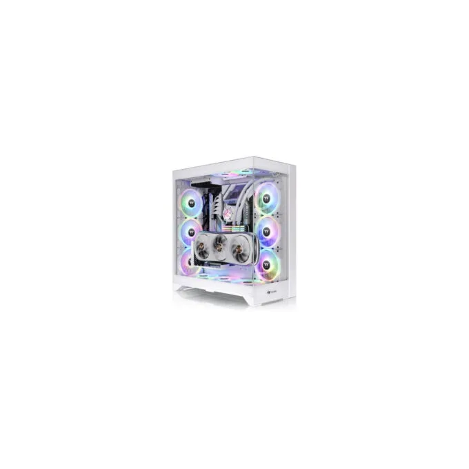 Thermaltake CTE E600 MX - Mid Tower Tempered Glass PC Case, White, E-ATX/ATX/mATX/mini-ITX Compatible — image 1