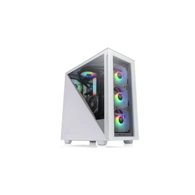 Thermaltake Divider 300 TG Snow ARGB - Mid Tower PC Case, White, Tempered Glass, ARGB, ATX/mATX/Mini-ITX — image 1
