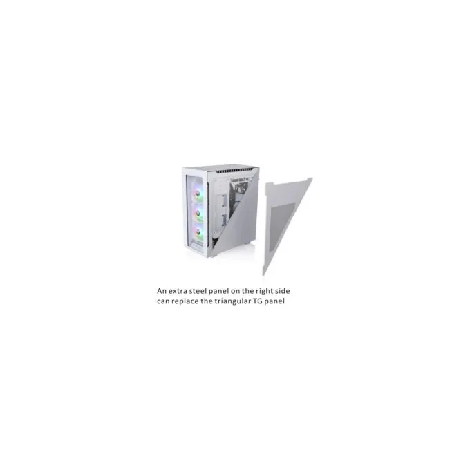 Thermaltake Divider 500 TG Snow ARGB White - Divider 500 TG - White Midi Tower — image 3