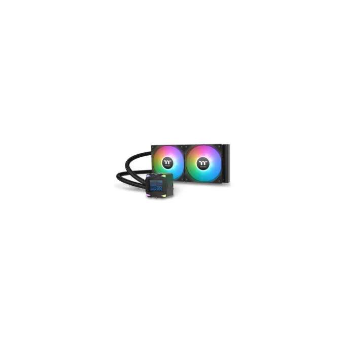 Thermaltake LA240-S 240mm ARGB AIO Liquid Cooler - 2x120mm Fans, LCD Pump, Black — image 1