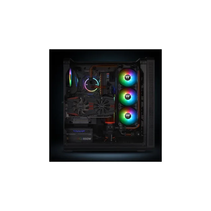 Thermaltake Pure 14 ARGB Sync Case Fan 3-Pack - CL-F080-PL14SW-A - 140mm Black, PWM ARGB — image 3