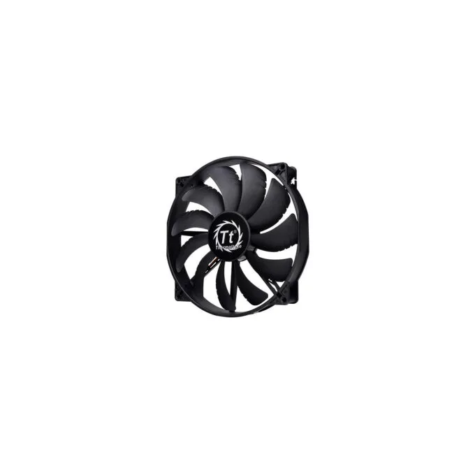 Thermaltake Pure 20 - 200mm Case Fan, 800 RPM, 3-pin, Black, Low-Noise (28 dB), 129.6 CFM — image 1