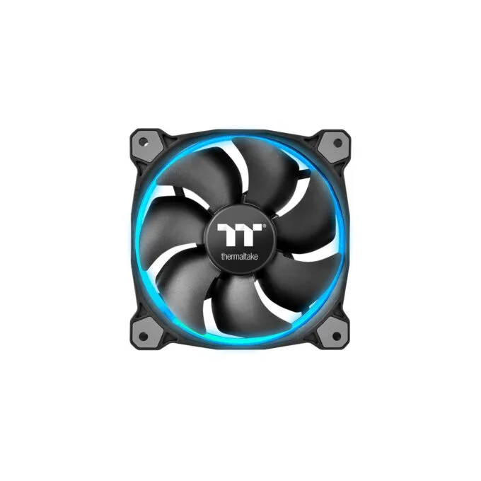 Thermaltake Riing 12 LED RGB 120mm Fan (3-Pack) - CL-F042-PL12SW-B - Black, PWM RGB — image 4