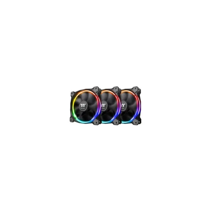 Thermaltake Riing 12 LED RGB Sync - 3x 120mm PWM Fans, Black, 800–1500 RPM — image 1