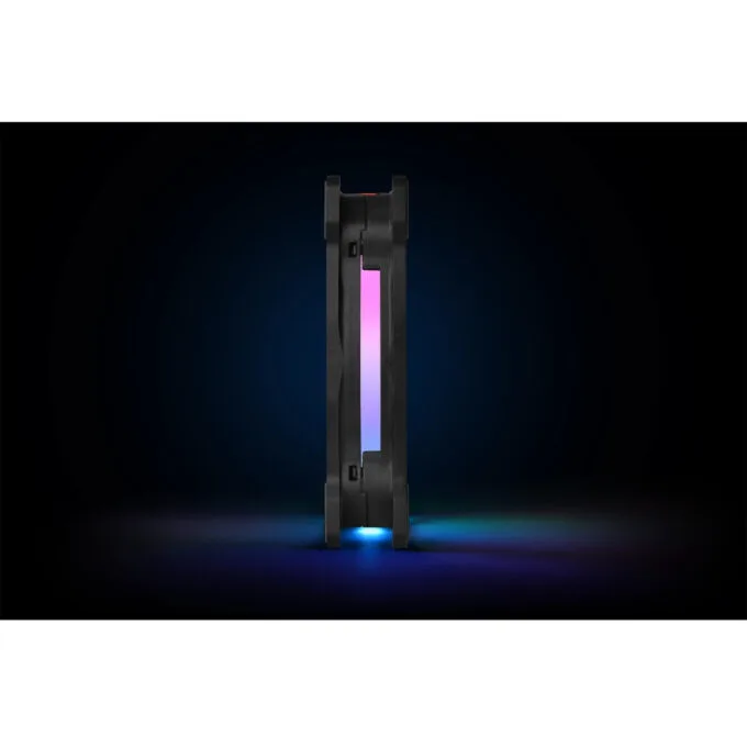 Thermaltake Riing Duo 12 RGB Radiator Fan - 3-Pack - Black, 120mm, 500-1500 RPM, RGB LED — image 3