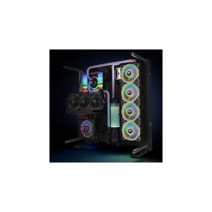 Thermaltake Riing Quad 12 RGB Radiator Fan - 3-Pack - White, 120mm, 500–1500 RPM — image 5