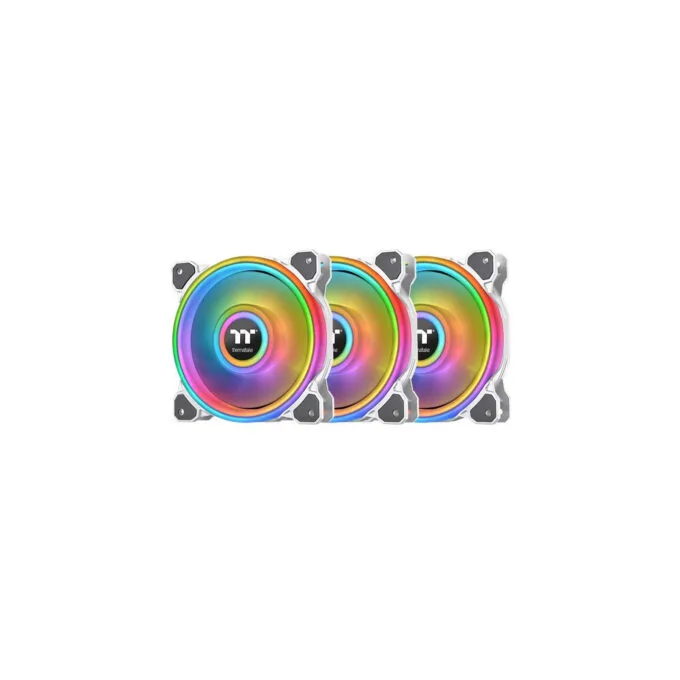 Thermaltake Riing Quad 12 RGB Radiator Fan - 3-Pack - White, 120mm, 500–1500 RPM — image 1