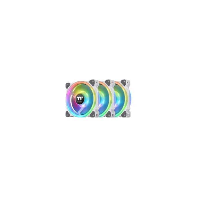 Thermaltake Riing Trio 12 RGB - 120mm White Radiator Fans, 3-Pack, 500-1500 RPM — image 1