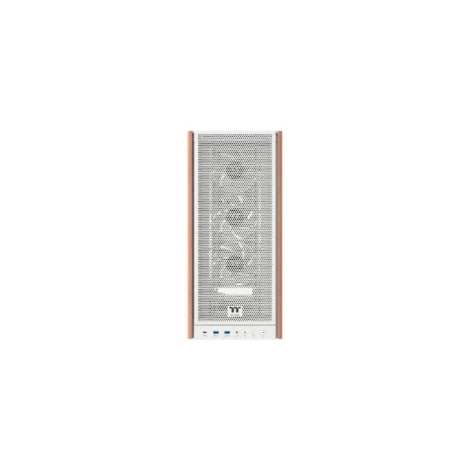 Thermaltake S370 WS Snow White Mid Tower Case - Wood Accents, 4x CT120 Fans - CA-11J-00M6WN-00 — image 2