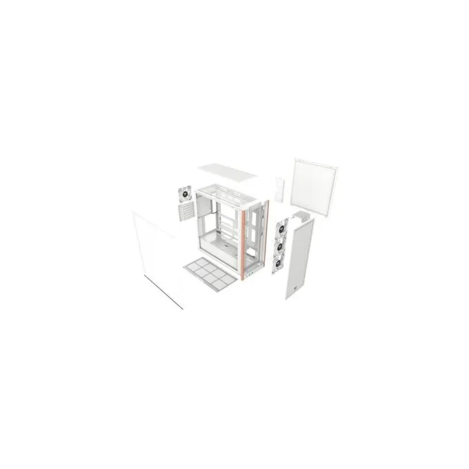 Thermaltake S370 WS Snow White Mid Tower Case - Wood Accents, 4x CT120 Fans - CA-11J-00M6WN-00 — image 21