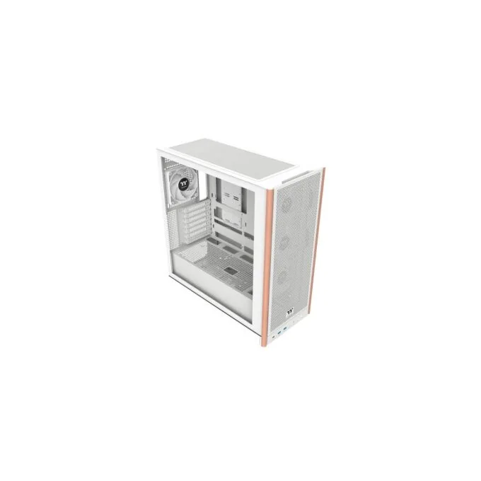 Thermaltake S370 WS Snow White Mid Tower Case - Wood Accents, 4x CT120 Fans - CA-11J-00M6WN-00 — image 6