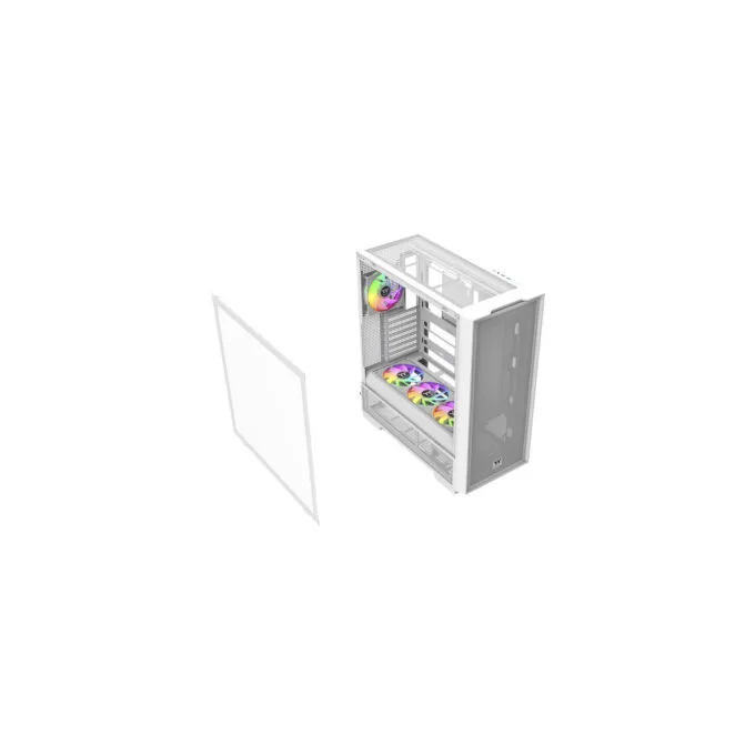 Thermaltake S380 TG ARGB Snow White Mid Tower Case — image 21